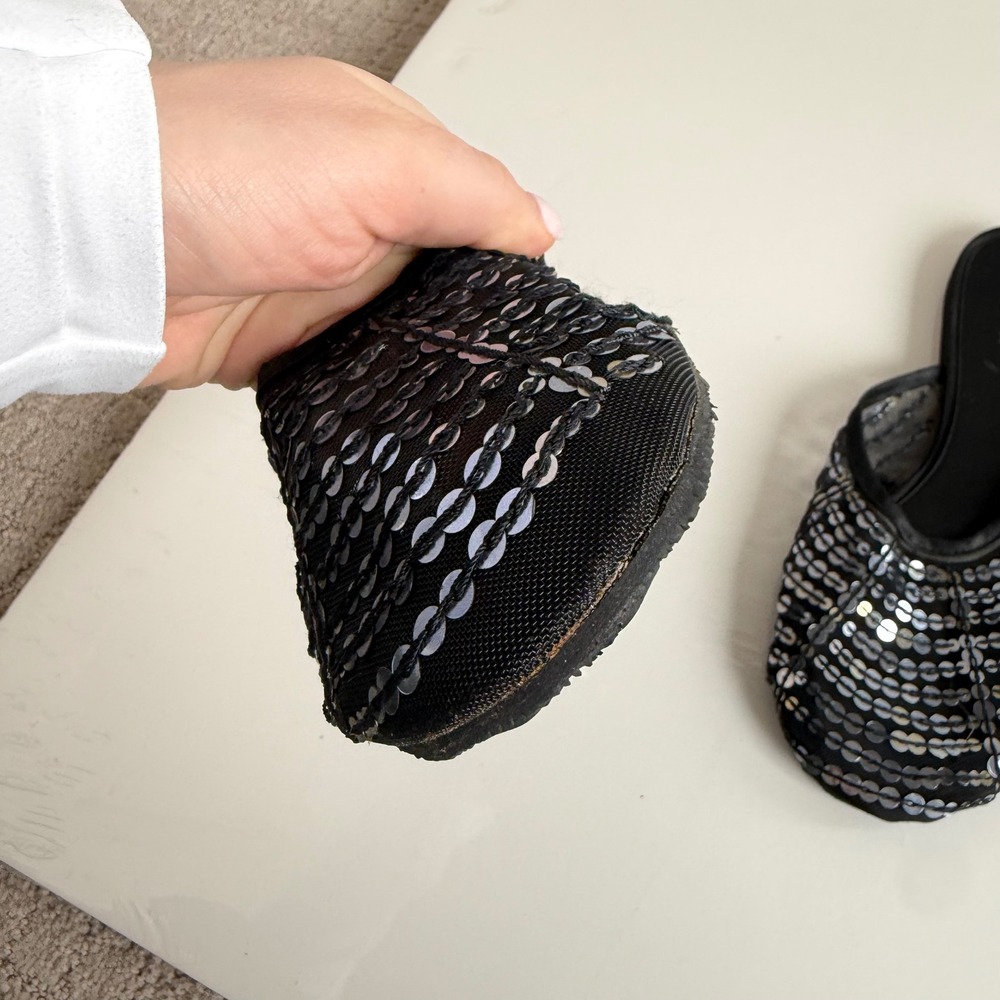CL by Laundry Sequin Mesh Round Toe Flats - Picture 5 of 14